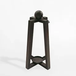 inny Latarenka drewniana czarna 34 cm