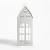 Świece, Świeczniki I Latarenki|inny Latarenka metalowa biała DOMEK 32 cm