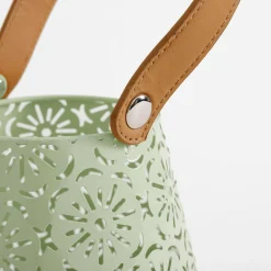 Świece, Świeczniki I Latarenki|inny Latarenka metalowa zielona 16x26,5 cm