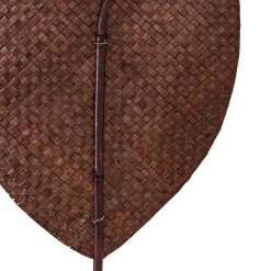 Liść ozdobna rattan brązowy 118 cm