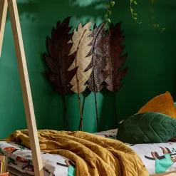 Sztuczne Kwiaty, Rośliny I Gałązki| Liść ozdobny rattan brązowy 118 cm