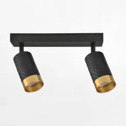 Listwy Oświetleniowe|Wszystkie Lampy Sufitowe|inny Listwa ARRAS 2 reflektory czarna złota