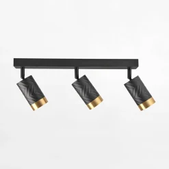 Listwy Oświetleniowe|Wszystkie Lampy Sufitowe|inny Listwa ARRAS 3 reflektory czarna złota