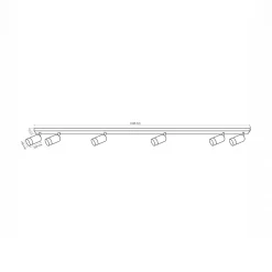 inny Listwa ARRAS 6 reflektory czarna złota