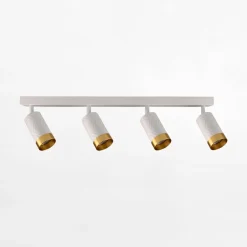 Listwy Oświetleniowe|Wszystkie Lampy Sufitowe|inny Listwa ARRAS 4 reflektory biała złota