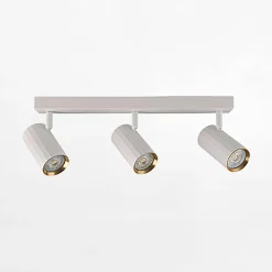 Listwy Oświetleniowe|Wszystkie Lampy Sufitowe|inny Listwa NICEA 3 reflektory biała złota