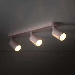 Listwy Oświetleniowe|Wszystkie Lampy Sufitowe|TK Tomasz Krywult Listwa podwieszana 3 reflektory różowa LIVIA