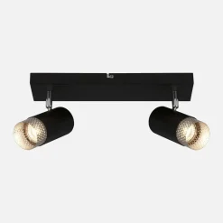 inny Listwa podwieszana 2 reflektory srebrno-czarna PLEK