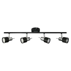 Listwy Oświetleniowe|Wszystkie Lampy Sufitowe|LED-POL Listwa 4-punktowa czarna ORO STERNA