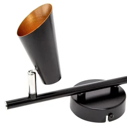 Listwy Oświetleniowe|Wszystkie Lampy Sufitowe|LED-POL Listwa 2-punktowa czarno-złoty ORO AQUILA