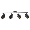 Listwy Oświetleniowe|Wszystkie Lampy Sufitowe| Listwa 4-punktowa czarny mat SALERNO