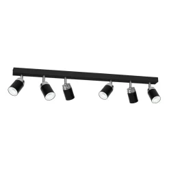 Wszystkie Lampy Sufitowe|Luminex Listwa 6-punktowa RENO 5149 czarna.