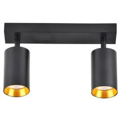 Listwa reflektor 2-punktowy czarno-złoty MARIBEL II