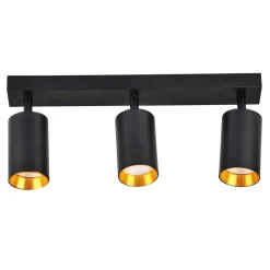 Listwa reflektor 3-punktowy czarno-złoty MARIBEL III