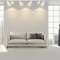 Listwy Oświetleniowe|Wszystkie Lampy Sufitowe| Listwa reflektor 6-punktowy biało-złoty MARIBEL VI