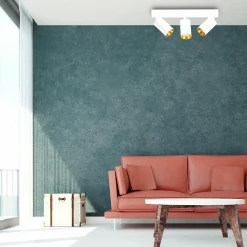 Listwy Oświetleniowe|Wszystkie Lampy Sufitowe| Listwa reflektor 3-punktowy biało-złoty MARIBEL III