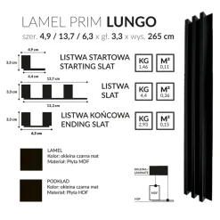 Listwa startowa lameli PRIM LUNGO