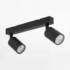 Listwy Oświetleniowe|Wszystkie Lampy Sufitowe|TK Tomasz Krywult Listwa sufitowa 2 reflektory czarna TOP