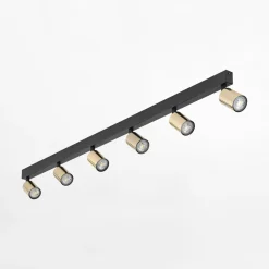 Listwy Oświetleniowe|Wszystkie Lampy Sufitowe|TK Tomasz Krywult Listwa sufitowa 6 spotów czarno-złota TOP