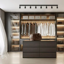 TK Tomasz Krywult Listwa sufitowa 8 spotów czarna TOP