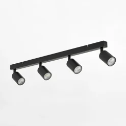 Listwy Oświetleniowe|Wszystkie Lampy Sufitowe|TK Tomasz Krywult Listwa sufitowa 4 spoty czarna TOP