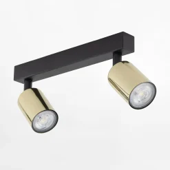 TK Tomasz Krywult Listwa sufitowa 2 spoty czarno-złota TOP