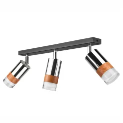 Listwa z 3 reflektorkami regulowana chrom AURORA