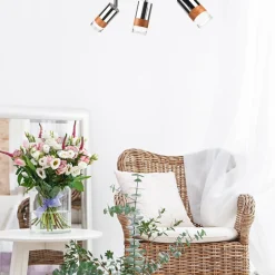 Listwa z 3 reflektorkami regulowana chrom AURORA