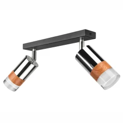 Listwa z 2 reflektorkami regulowana chrom AURORA