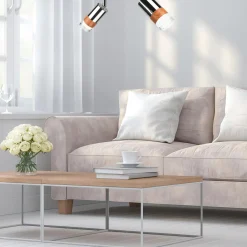 Listwa z 2 reflektorkami regulowana chrom AURORA