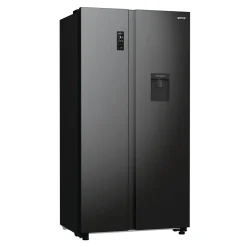Lodówki|Gorenje Lodówka Side by Side czarna NRR9185EABXLWD
