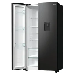Lodówki|Gorenje Lodówka Side by Side czarna NRR9185EABXLWD