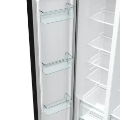 Lodówki|Gorenje Lodówka Side by Side czarna NRR9185EABXLWD