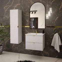 Lustra Dekoracyjne|Lustra Łazienkowe|inny Lustro łazienkowe łuk czarne TORRE 60x100