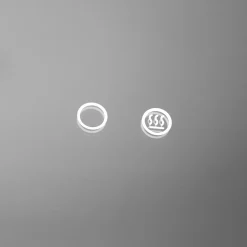 inny Lustro łazienkowe z oświetleniem LED 70x50 cm