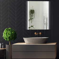 Lustra Dekoracyjne|Lustra Łazienkowe|inny Lustro łazienkowe z oświetleniem LED TWIN 50x70 cm