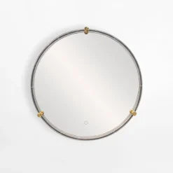 Lustra Dekoracyjne|Lustra Łazienkowe|inny Lustro łazienkowe z oświetleniem LED czarne 60 cm