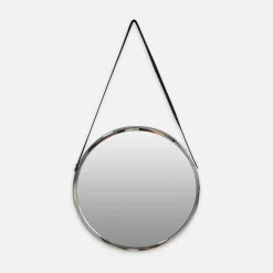 inny Lustro na pasku srebrne 38 cm