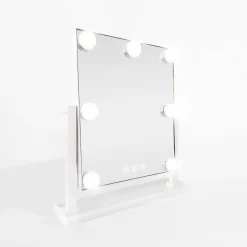 inny Lustro prostokątne z oświetleniem LED białe 32x8x35 cm