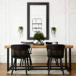 Lustra Dekoracyjne|Lustra|inny Lustro w czarnej ramie 76x136 cm