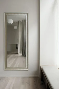 Lustra Dekoracyjne|Lustra|inny Lustro w srebrnej ramie AREZZO 67x167 cm