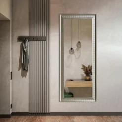 Lustra Dekoracyjne|Lustra|inny Lustro w srebrnej ramie AREZZO 67x167 cm
