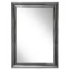 Lustra Dekoracyjne|Lustra| Lustro w srebrnej ramie VERONA 78x108 cm