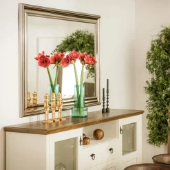 Lustro w srebrnej ramie VERONA 98x138 cm