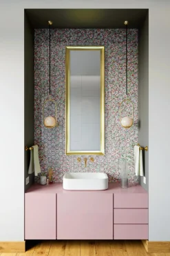 inny Lustro w złotej ramie OSLO 48x138 cm