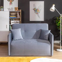 Mała sofa 126 cm szara LEO II