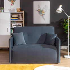 Sofy|Sofy| Mała sofa niebieska 126 cm LEO II