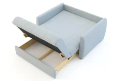 Dzieci Mała sofa rozkładana błękitna DALIA