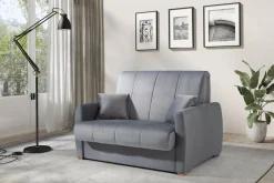 Dzieci Mała sofa rozkładana szara DALIA