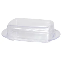 Zastawa Śniadaniowa| Maselniczka plastikowa z pokrywką 18x11,5x4,5 cm